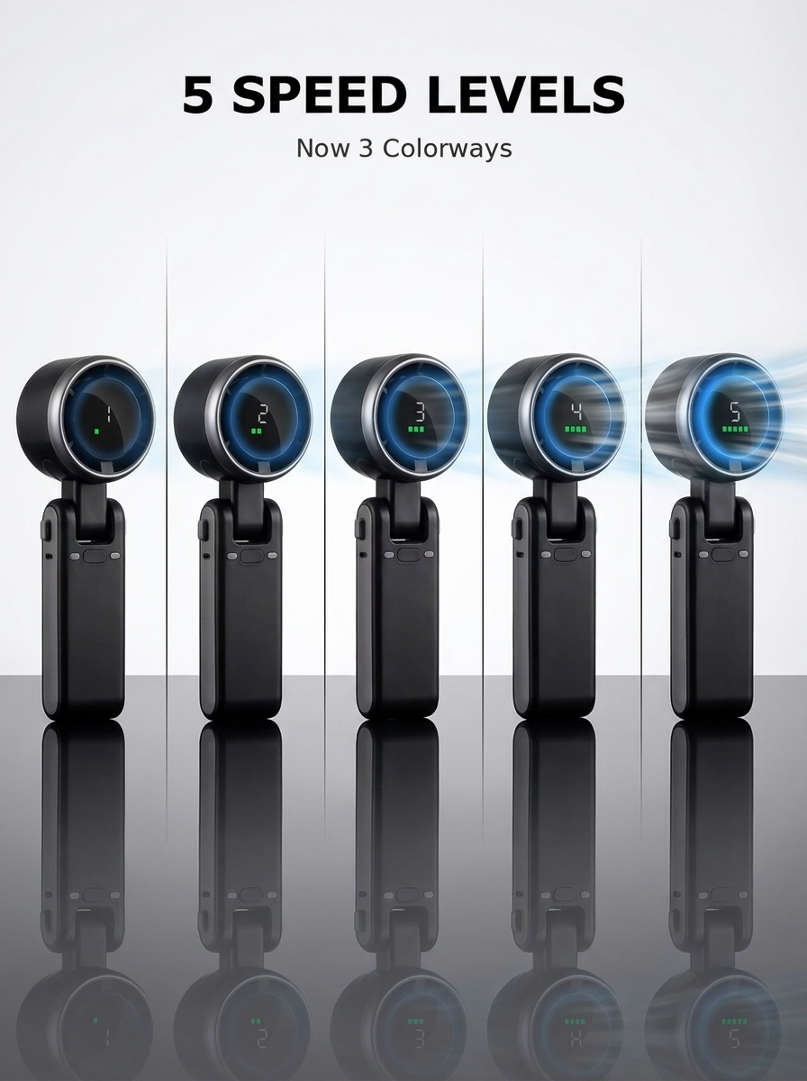 Pockmoly ™ Portable Handheld Turbo Fan